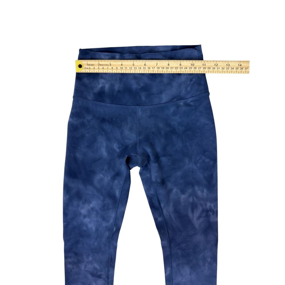 Lululemon Athletica Blue Patterned High-Rise Leggings - Size 4 - Picture 5 of 6